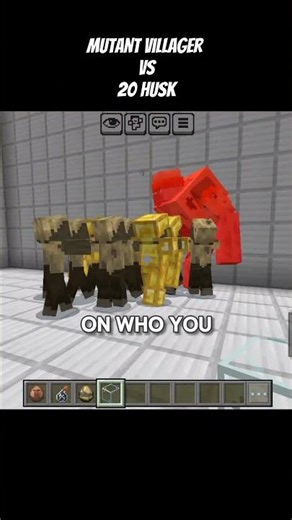 Mutant Villager vs 20 Husk #minecraft #shorts