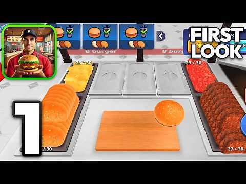 Burger Simulator! - Walkthrough Gameplay Part 1 - Tutorial / Day 1-5 (iOS, Android)