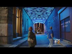 Shimmering Display Turns Dark Downtown Alleyway Into Art