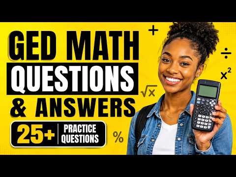 GED Mathematical Reasoning questions and answers #MathPractice #HighSchoolEquivalency