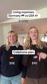 Cost of Living in Germany vs USA #讓美國再次偉大 #分享