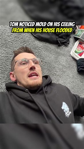 Tom noticed Mold on his ceiling From when his house flooded #tomsyndicate #thesecretproject #secretproject #lifeoftom