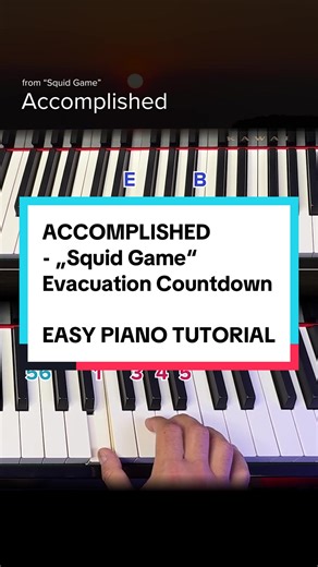 Accomplished - Easy Piano Tutorial from Squid Game
