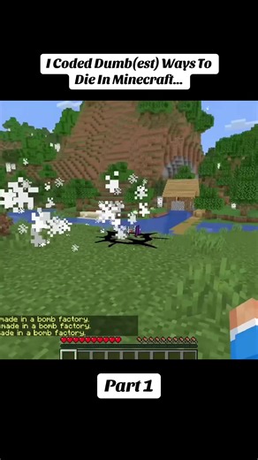 I Coded Dumb(est) Ways To Die In Minecraft... #minecraft #miecrafttutorial #minecraftbuilding #hardcoreminecraft #minecraftmob