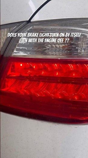 HOW TO Fix Rear Brake lights always on ? Honda Toyota Mitsubishi Mazda All Vehicle. #diy