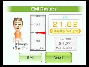 Day 11 of Wii Fit: Body Test of 12/8/10