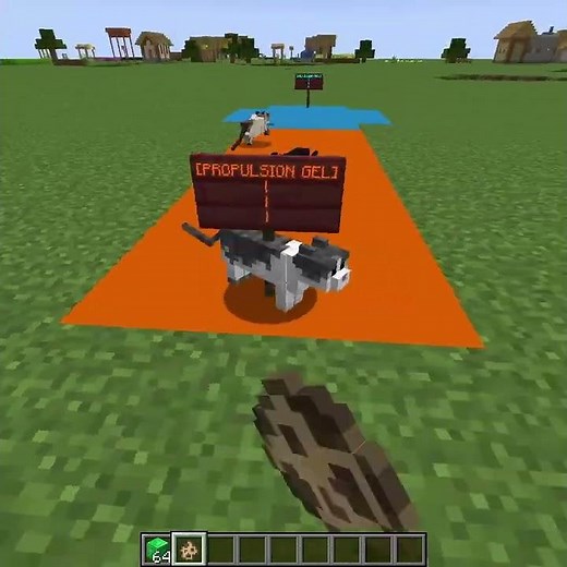 Portal 2 Gels in Vanilla Minecraft