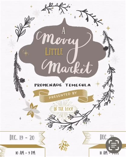 Come see me at the promenade mall in Temecula our last Markets before Christmas | Erin Amos-Perry Dinger