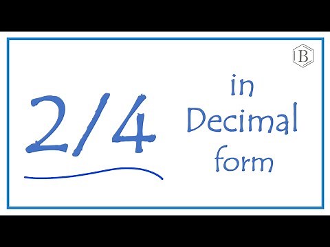 2/4 as a Decimal
