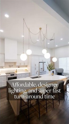 Transform your Kitchen with Custom Lighting by Hangout Lighting