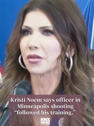 On Thursday, Homeland Security Secretary Kristi Noem said the ICE agent who shot a woman in Minneapolis on Wednesday was