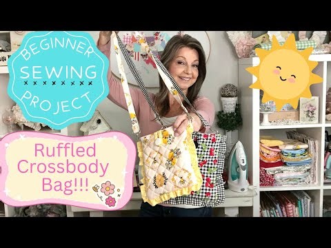 Let’s SEW this ADORABLE RUFFLED CROSSBODY BAG! | BEGINNER FRIENDLY Project