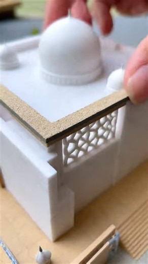 Perfect model of taj mehal #art #shorts #minisatisfying #viral