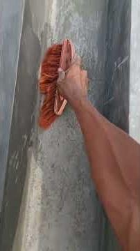 Mini concrete gutter installation anti-seepage water tang.. #tips #building #fyp..