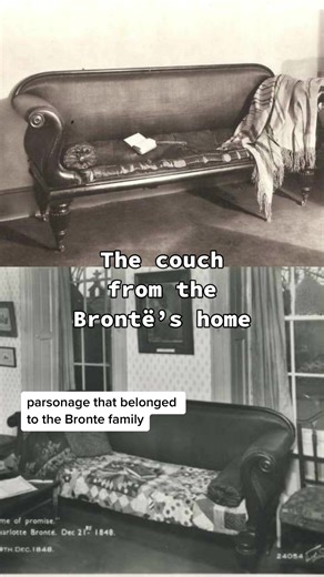Replica Brontë Family Couch in Emily 2022 Film