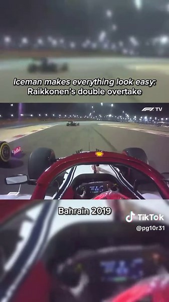 Kimi Raikkonen's Epic Double Overtake at Bahrain GP 2019