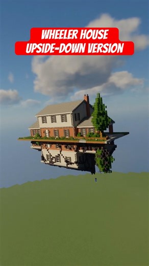 Minecraft Stranger Things - Hawkins’ Wheeler House Upside-Down Timelapse #minecraft #strangerthings