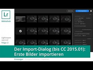Lightroom Tutorial von A-Z Teil 2: Der Import-Dialog - Erste Bilder importieren
