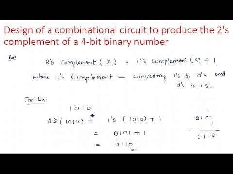 Combinational circuit to 2's complement | Design | STLD | Lec-77