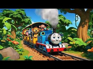 Zoo Train Game 🐮🐘🦍🐯 | Fun Animal Car Challenge for Kids | 3D Cartoon Adventure