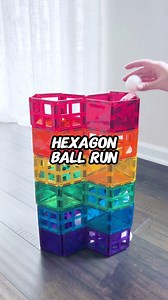 Rolling into STEM fun with this hexagon ball run car ramp! 🚗🔵🔷 Watch the ball zoom through the twisty track and launch the car into action — shapes, motion, and creativity all in one epic build! 💥💡#MagneticTiles #BallRunRamp #HexagonBuild #STEMPlay #CarRampFun #CreativeEngineering #STEAMLearning #MagneticTileChallenge #HandsOnPlay #KidsWhoBuild | Pandamommyteacher