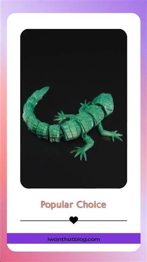 Articulated Lizard – Flexible 3D Printed Fidget & Display Creature