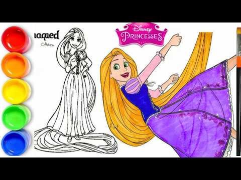 How to Draw RAPUNZEL From Tangled