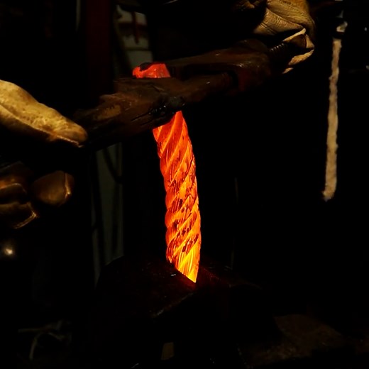 227K views · 2.7K reactions | Crafting a Damascus Knife, From Forged Steel Cable to Masterpiece | DIY & Crafts | Facebook