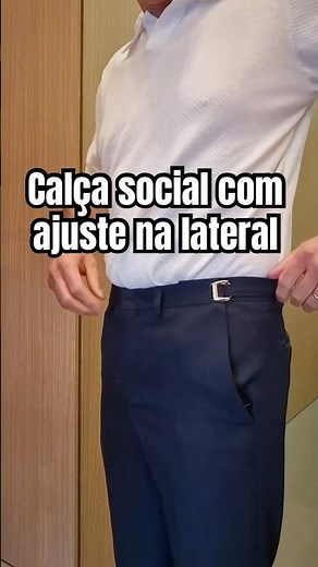 Calça social com ajuste na lateral #summerofgoals
