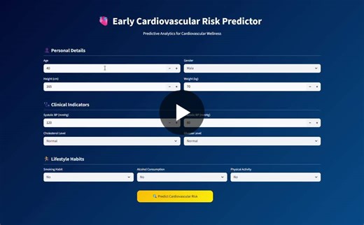 #machinelearning #datascience #healthcareai #python #streamlit #luminartechnolab | Safna V M