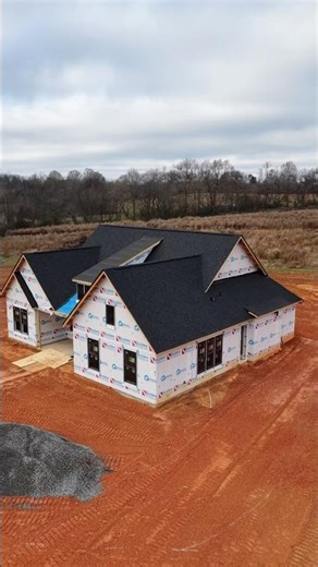 I’m filming this House build start to finish, all with drones! #constructionprogress #realestate