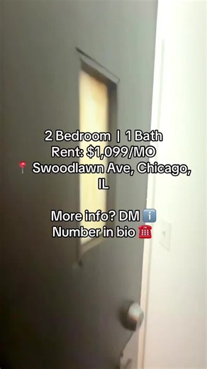 🏡 2 Bedroom 1 Bath Apartment for Rent! 💲1,099/MO 📍 S Woodlawn Ave #2, Chicago, IL 60615 For more information, send me a DM 📥 Phone number in my bio ☎️ 📧Email: chicagoapartmentrental99@gmail.com Rent stabilized 2 Bedroom Home in Chicago, IL This property features; A 2-bedroom, 1-bath with the essentials: real bedrooms, hardwood floors, good natural light, and an innovative layout that doesn’t waste space. The separate kitchen and roomy front room make it easy to carve out work and downtime w