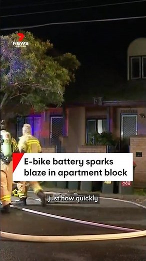 E-bike battery sparks blaze at apartment block in Waterloo, Sydney
