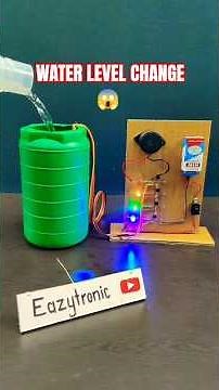 💧 Water Level Indicator That GLOWS 😱 | Arduino Science Project ⚡ #experiment #water #arduino #shorts