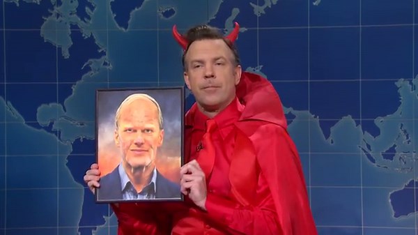 Jason Sudeikis Returns As The Devil On 'SNL' To Gush About Banner Few Years