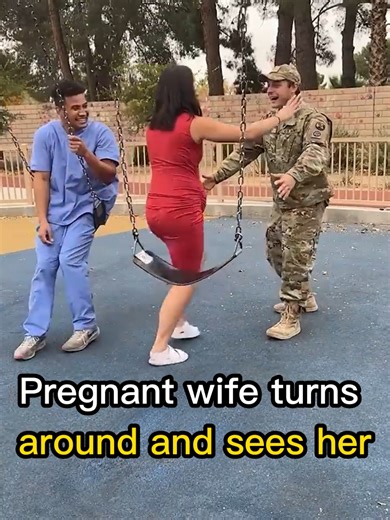 Emotional Army Surprise: Pregnant Wife's Reaction
