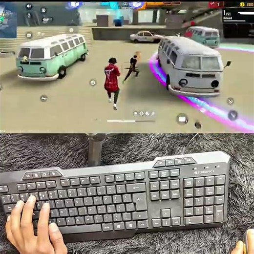 THIS KEYBOARD SETUP BREAKS FREE FIRE #shorts #freefire #keyboardmouse