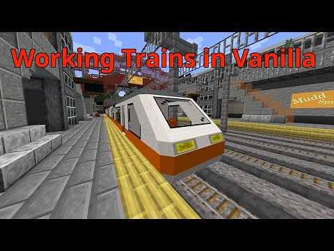 Working Trains in Vanilla Minecraft