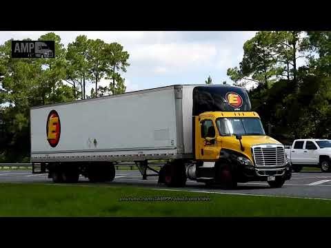 Truckspotting Estes Yellow/Black Freightliner Cascadia 81725