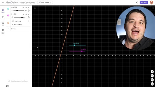 Cómo animar una función lineal en GeoGebra paso a paso  GeoGebra es una poderosa herramienta para representar funciones. En este tutorial, te mostramos cómo animar una función lineal para entender su comportamiento dinámico.  #FuncionesLineales #geogebra | Axel Contreras | Facebook