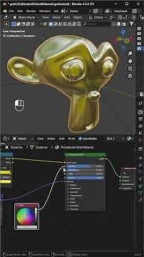 Bake Metallic Texture in Blender #blender #texturebaking #pbr