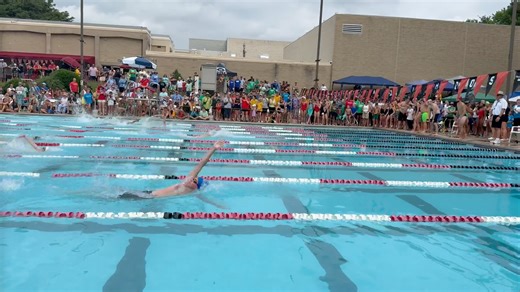 At Suburban Swim League championships, coaches compete in annual relay
