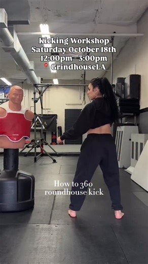This Saturday, October 18th from 12:00pm-3:00pm, come train with me at @grindhousela! What will we learn? • balance • control • proper kicking technique • more speed • footwork • spinning kick combinations • flashy kicks for film Don’t miss out! Go to my profile and click the link to register today. 😍 I have over 26 years of kicking experience with numerous international medals, master instructor ranking, and of course my experience to the Olympic Games. I’m excited to share with anyone who’s w