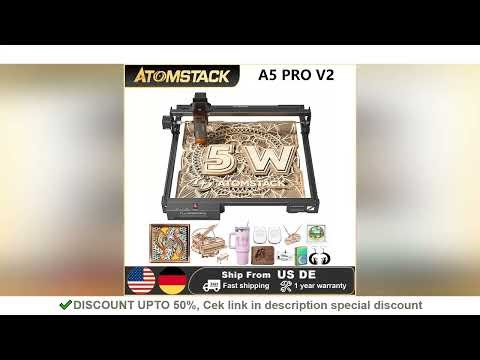 ATOMSTACK A5 Pro 40W Laser Engraver Ultra-Fine Focus Eye Protection for Wood Metal Acrylic LightBurn