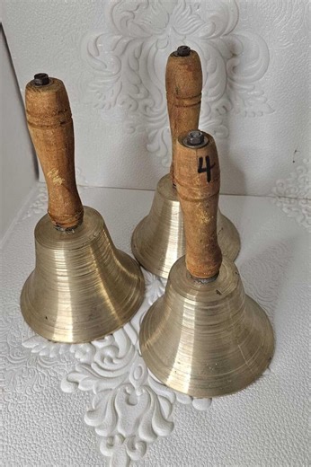 Spiritual Hand Bell for Prayer | Cleansing | Brass Ritual Bell With Wooden Handle | Meditation - Etsy