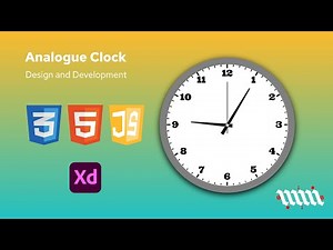 🎨 Designing & Building an Analogue Clock | Adobe XD to HTML, CSS & JS