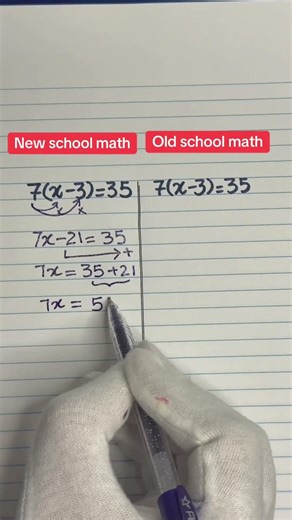 Common core math 🧮 old school math vs new school math #maths #mathstricks #study #mathematics