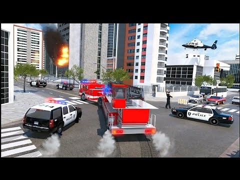 Firefighter Simulator Gameplay | Emergency Rescue in the City