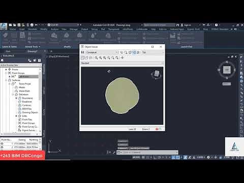 civil 3D 2020 Décapage et Metré d'une terre Végetale