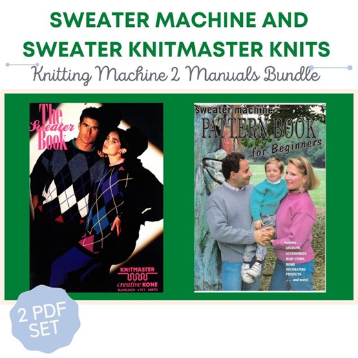 Ultimate Sweater Machine Pattern Book for Bond Beginners Plus Sweater Knitmaster PDF Bundle Vintage Instant Download Retro - Etsy Australia